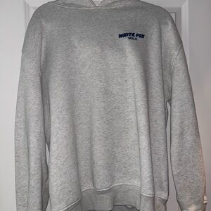 Women’s Grey White Fox Sweatshirt